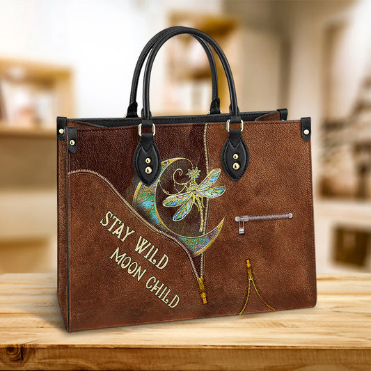 Hippie Dragonfly Leather Bag, Women's Pu Leather Bag, Best Mother's Day Gifts