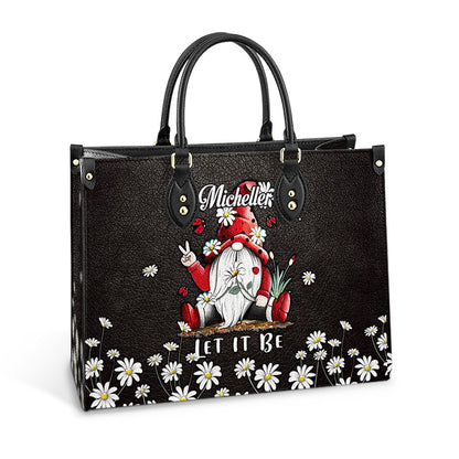 Hippie Gnome Let It Be 1 Leather Bag, Women's Pu Leather Bag, Best Mother's Day Gifts