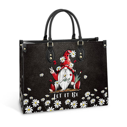Hippie Gnome Let It Be 1 Leather Bag, Women's Pu Leather Bag, Best Mother's Day Gifts
