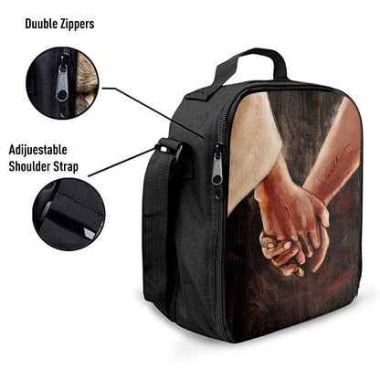 Holding Hand With Jesus Lunch Bag, Christian Lunch Bag, Religious Lunch Box For School, Picnic