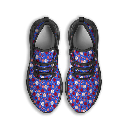 Holiday Elements Christmas Print Pattern Black Max Soul Shoes For Men Women, Best Running Sneaker, Christmas Shoes, Winter Fashion Shoes