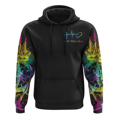Hope Is The Anchor Of My Soul Colorful Tie Dye All Over Print 3D Hoodie, Christian Hoodie, Christian Sweatshirt, Bible Verse Shirt