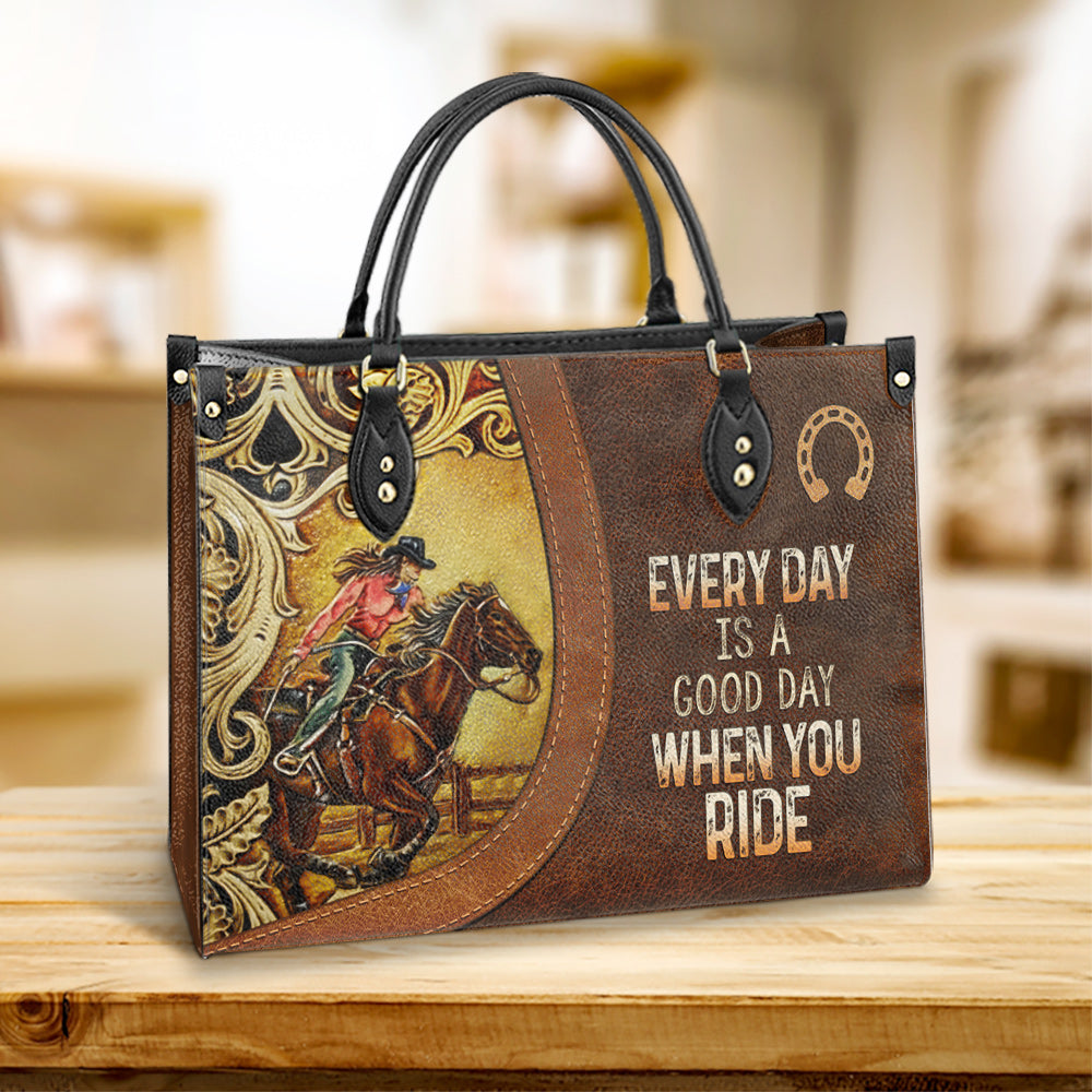 Horse Every Day Is A Good Day When You Ride Leather Bag, Women's Pu Leather Bag, Best Mother's Day Gifts
