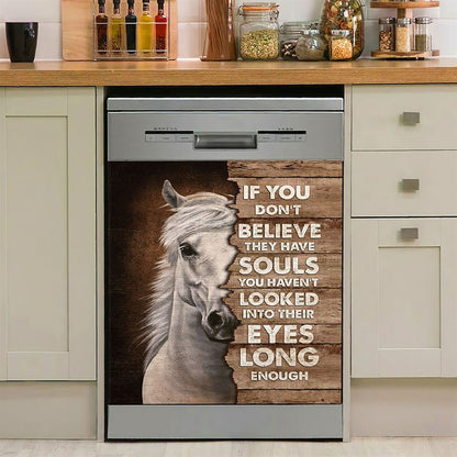 Horse If You Don't Believe They Have Soul Dishwasher Cover, Christian Dishwasher Stickers, Bible Verse Kitchen Decor
