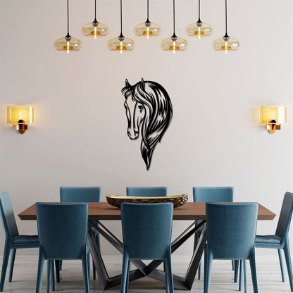 Horse Metal Wall Art, Gift Ideas For Farm Woman, Large Metal Outdoor Signs, Outdoor Metal Sign Frames