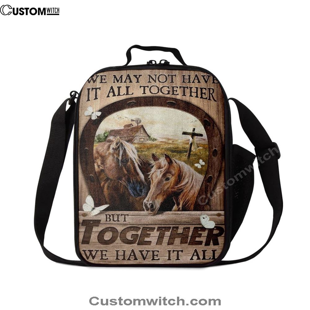 Horse We May Not Have It All Together Lunch Bag, Christian Lunch Bag, Religious Lunch Box For School, Picnic