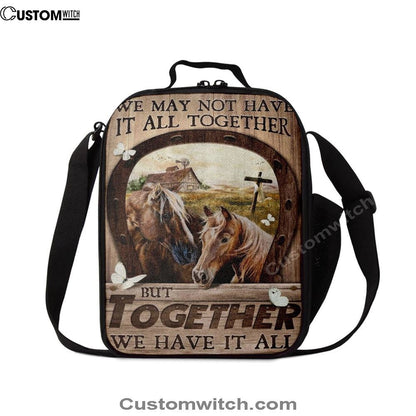 Horse We May Not Have It All Together Lunch Bag, Christian Lunch Bag, Religious Lunch Box For School, Picnic