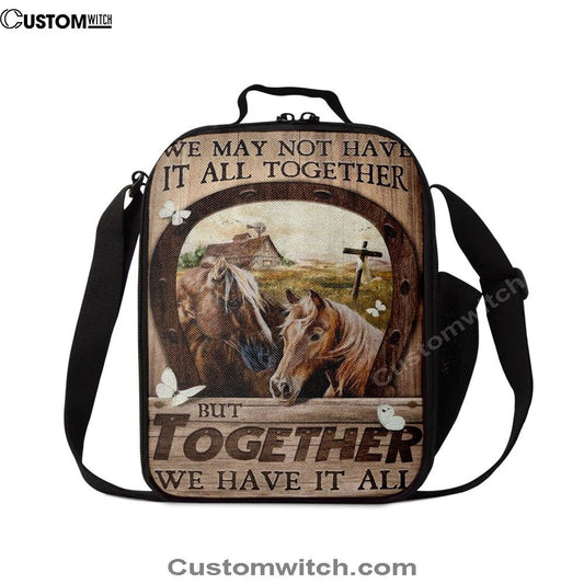 Horse We May Not Have It All Together Lunch Bag, Christian Lunch Bag, Religious Lunch Box For School, Picnic