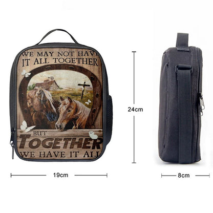 Horse We May Not Have It All Together Lunch Bag, Christian Lunch Bag, Religious Lunch Box For School, Picnic