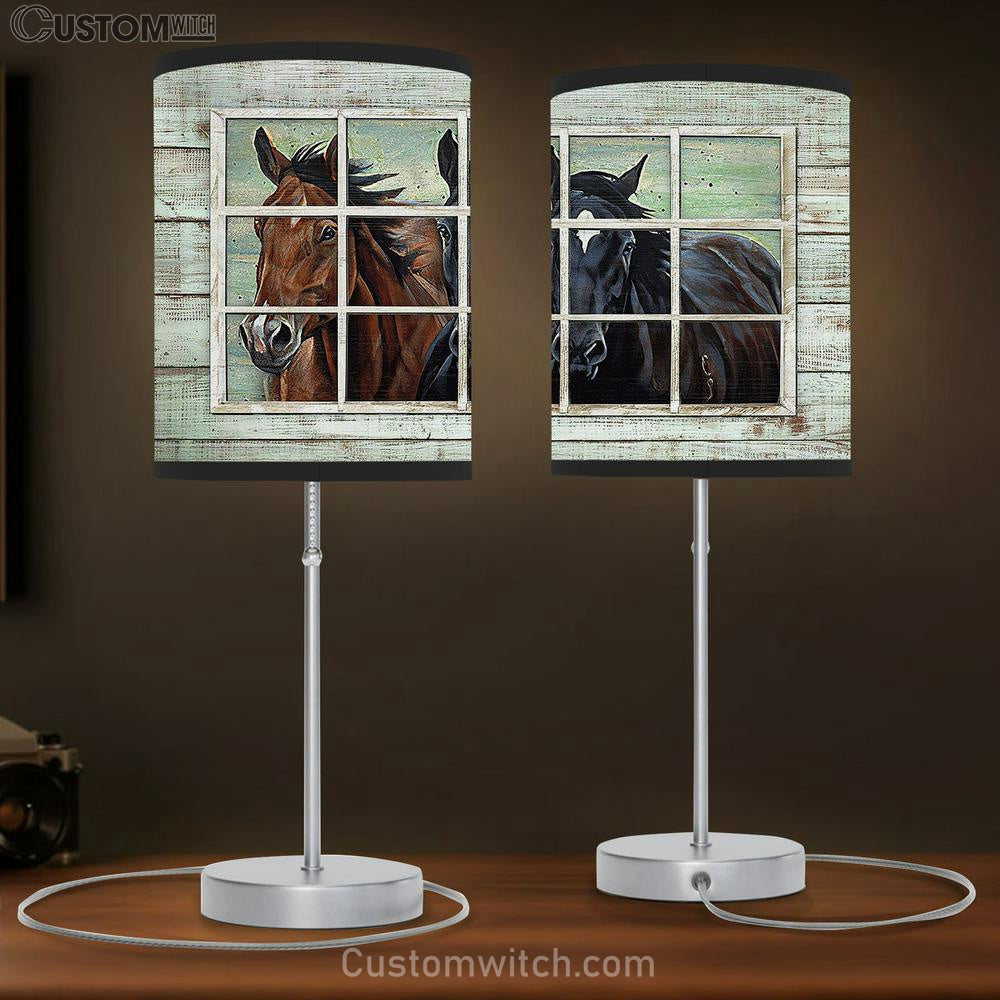 Horse of God Table Lamb Gift - Bible Verse Table Lamb - Religious Bedroom Decor