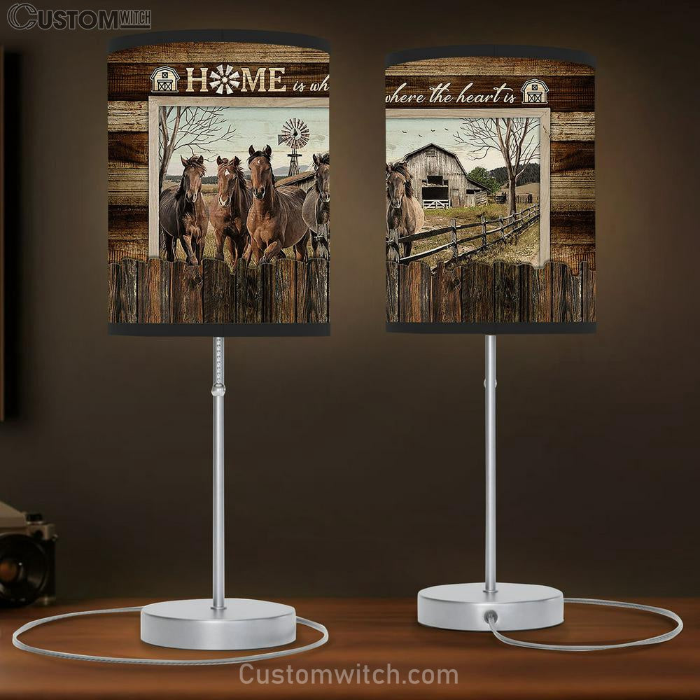 Horses Home Is Where The Heart Is Lamb Gift Table Lamb - Christian Bedroom Decor - Gifts For Horse Lovers