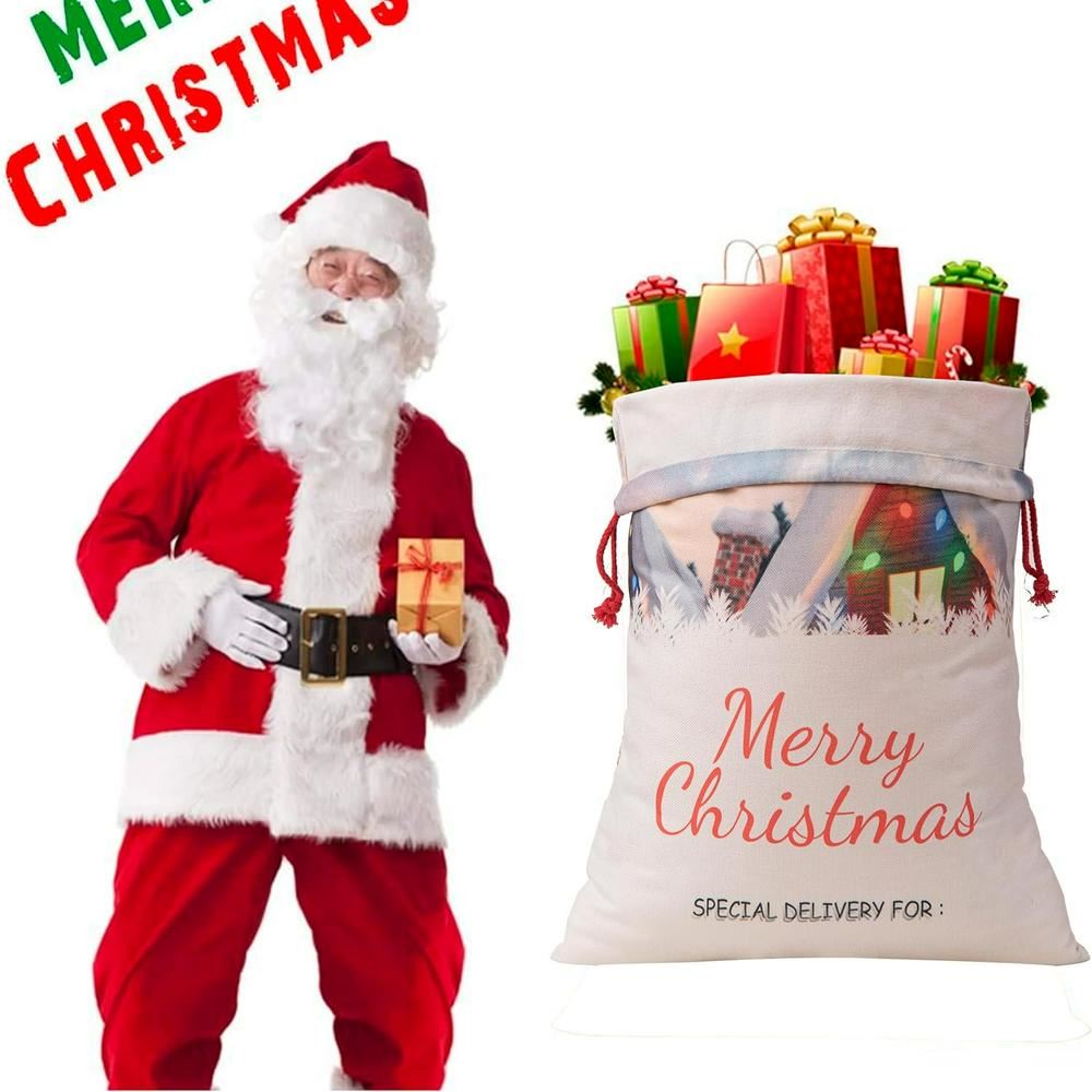 House Merry Christmas Sacks, Gift For Chidren, Christmas Bag Gift, Christmas Gift 2023