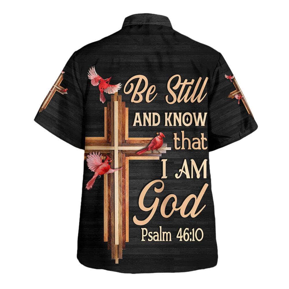 Hummingbird Bible Verse Be Still And Know That I Am God Hawaiian Shirt For Men, Christian Hawaiian Shirt, Gift For Christian