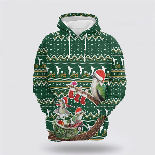Hummingbird Family Christmas All Over Print 3D Hoodie For Men & Women, Christmas Hoodie Cute, Christmas Gift, Christmas Fashion