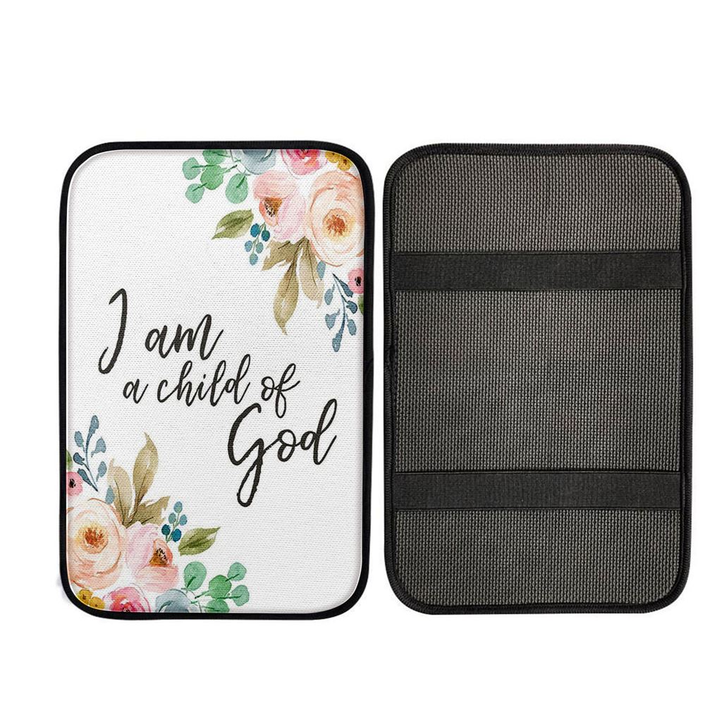 I Am A Child Of God Car Center Console Cover, Christ Car Armrest Accessories