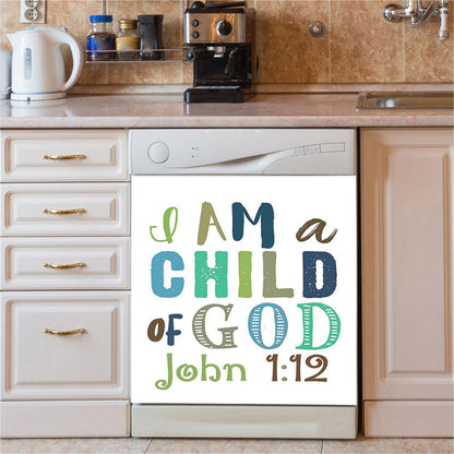 I Am A Child Of God John 1 12 Dishwasher Cover, Toddler Boys Kitchen Decor