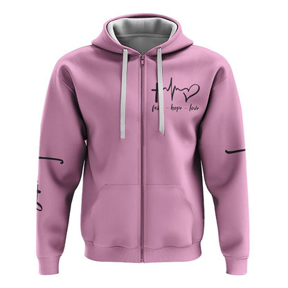 I Am A Simple Woman Pink Flag All Over Print 3D Hoodie, Christian Hoodie, Christian Sweatshirt, Bible Verse Shirt