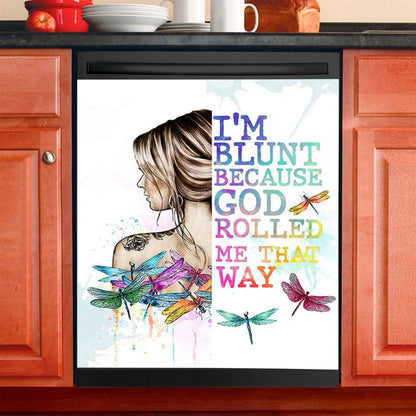I Am Blunt Boho Hippie Dishwasher Cover, Bohemian Dishwasher Stickers