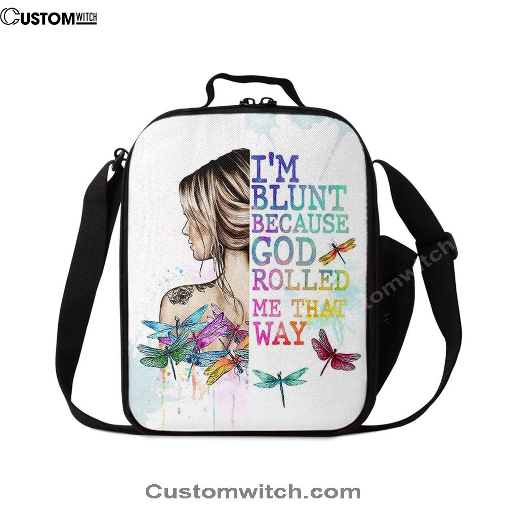 I Am Blunt Boho Hippie Lunch Bag Decor, Bohemian Lunch Bag