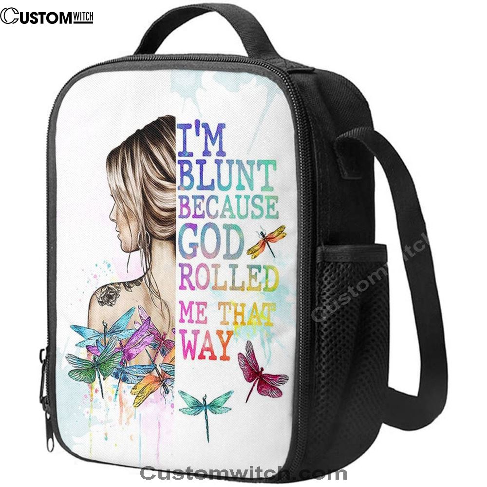 I Am Blunt Boho Hippie Lunch Bag Decor, Bohemian Lunch Bag