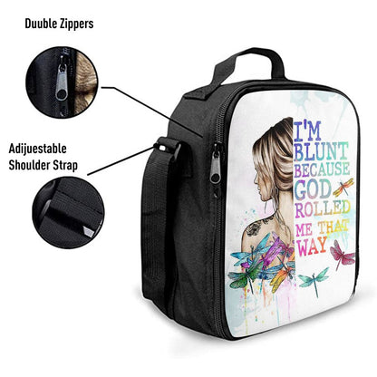I Am Blunt Boho Hippie Lunch Bag Decor, Bohemian Lunch Bag