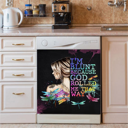 I Am Blunt Dishwasher Cover, Bohemian Dishwasher Stickers, Hippie Kitchen Decor