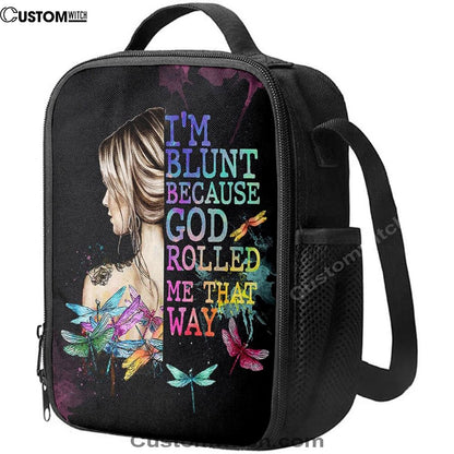 I Am Blunt Lunch Bag, Bohemian Lunch Bag, Hippie Room Decor, Trippy Lunch Bag