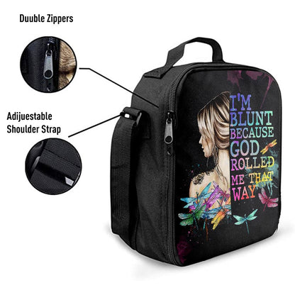 I Am Blunt Lunch Bag, Bohemian Lunch Bag, Hippie Room Decor, Trippy Lunch Bag