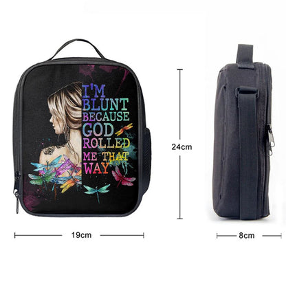 I Am Blunt Lunch Bag, Bohemian Lunch Bag, Hippie Room Decor, Trippy Lunch Bag