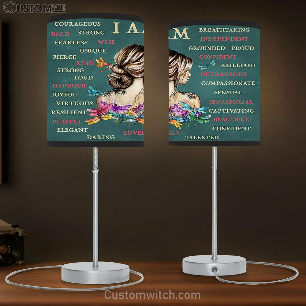 I Am Table Lamb Gift - Positive Affirmations Wall Decor - Encouragement Gifts for Women