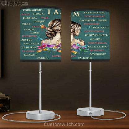 I Am Table Lamb Gift - Positive Affirmations Wall Decor - Encouragement Gifts for Women