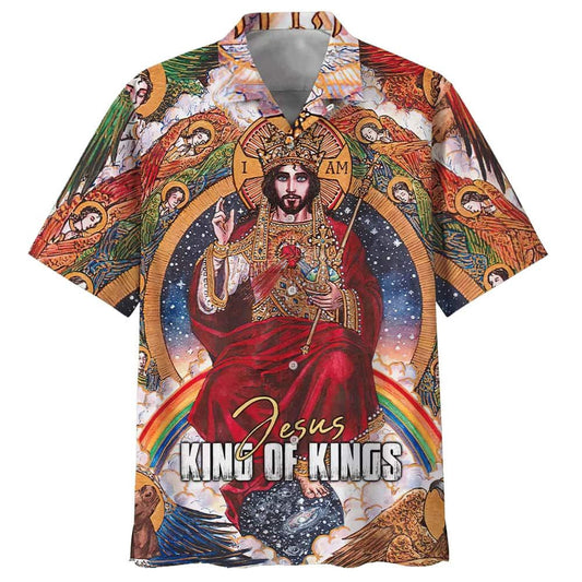 I Am Jesus King Of Kings Christian Faith Hawaiian Shirt For Men, Christian Hawaiian Shirt, Gift For Christian