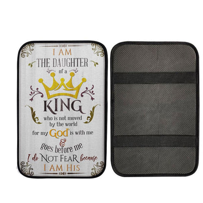 I Am The Daughter Of A King Car Center Console Cover, Christ Car Armrest Accessories