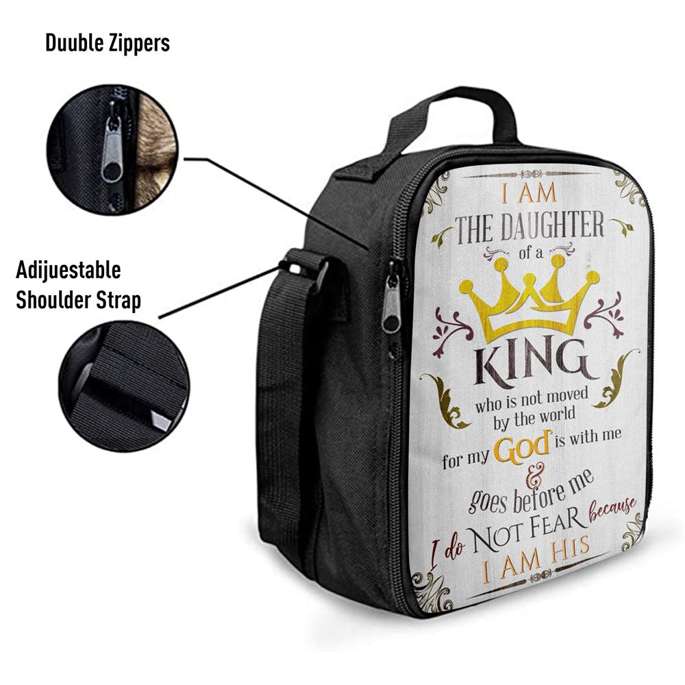 I Am The Daughter Of A King Lunch Bag, Christian Lunch Bag, Religious Lunch Box For School, Picnic