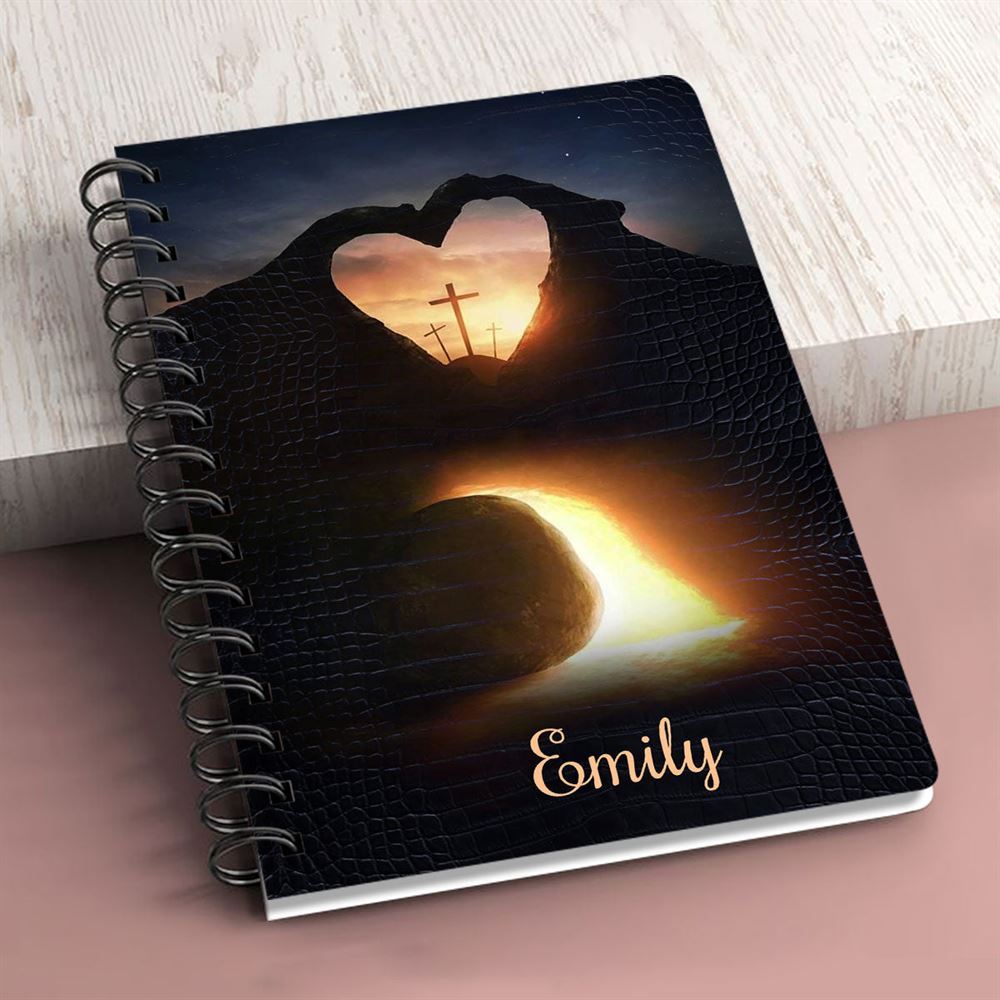I Am The Light Of The World Personalized Spiral Notebook, Scripture Gifts For Christian
