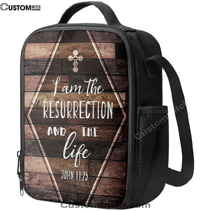 I Am The Resurrection And The Life John 1125 Lunch Bag, Christian Lunch Bag, Religious Lunch Box For School, Picnic