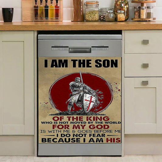I Am The Son Warrior Dishwasher Cover, Christian Dishwasher Stickers, Religious Kitchen Decor