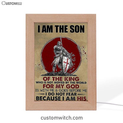 I Am The Son Warrior Frame Lamp Art - Christian Frame Lamp - Religious Gifts Night Light