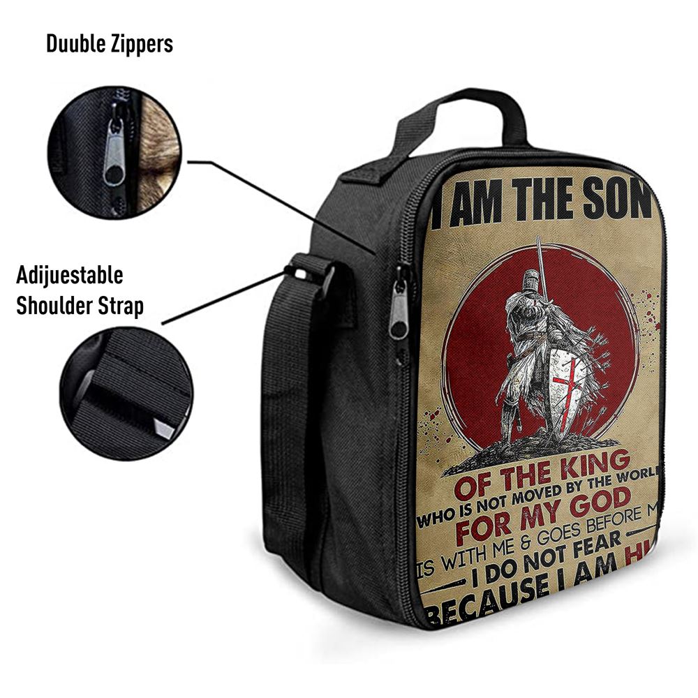 I Am The Son Warrior Lunch Bag, Christian Lunch Bag, Religious Lunch Box For School, Picnic