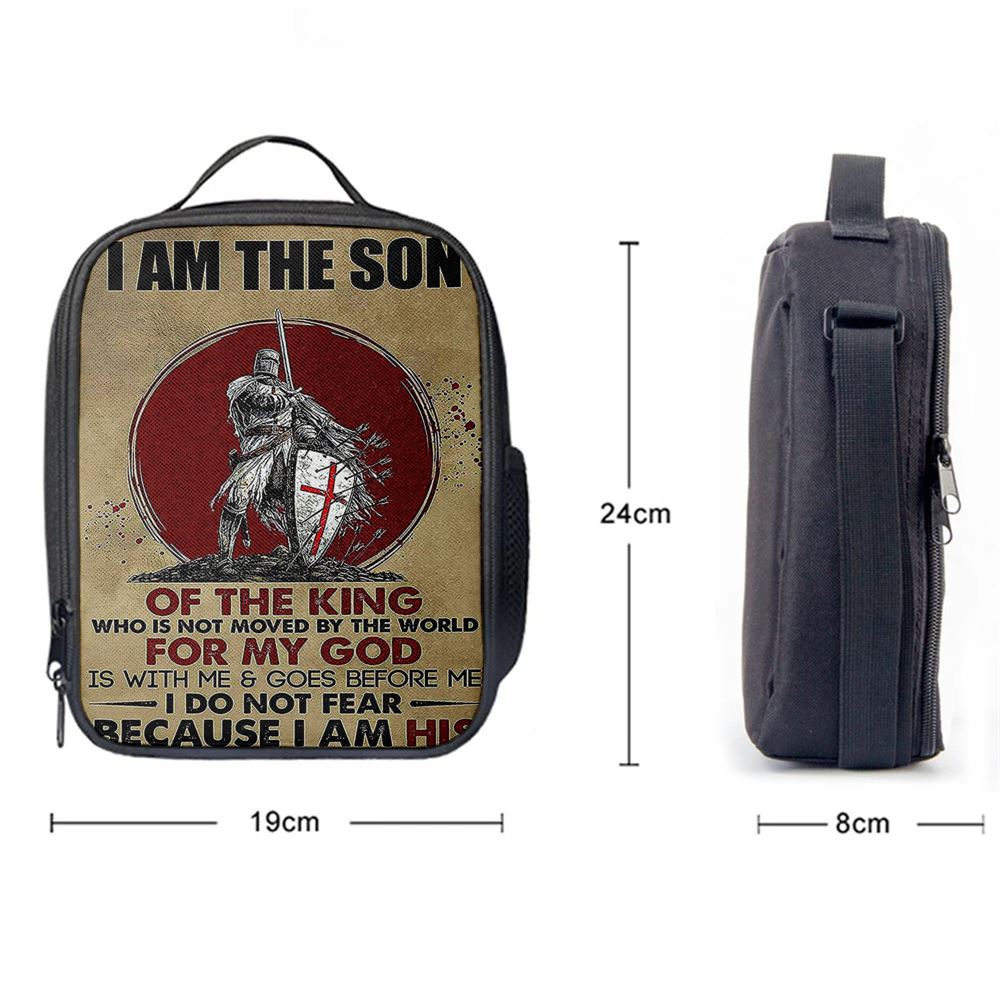 I Am The Son Warrior Lunch Bag, Christian Lunch Bag, Religious Lunch Box For School, Picnic