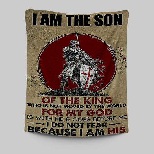 I Am The Son Warrior Tapestry Wall Art - Christian Wall Tapestry - Religious Tapestries Wall Hanging Prints