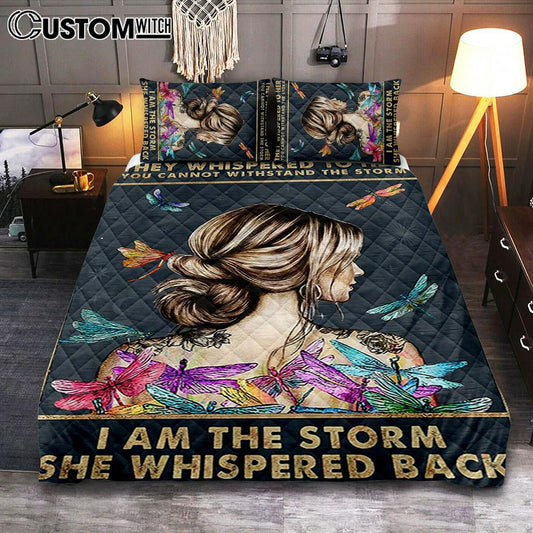 I Am The Storm Bedroom Quilt Bedding Set 3 -  Gifts For Women