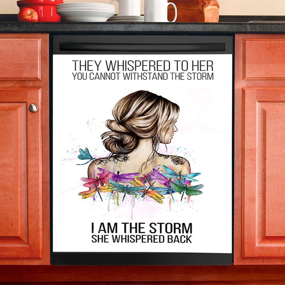 I Am The Storm Dishwasher Cover, Positive Motivational Inspirational Quote, Encouragement Gifts For Women