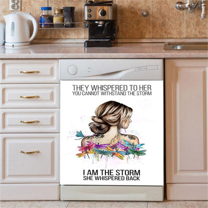 I Am The Storm Dishwasher Cover, Positive Motivational Inspirational Quote, Encouragement Gifts For Women