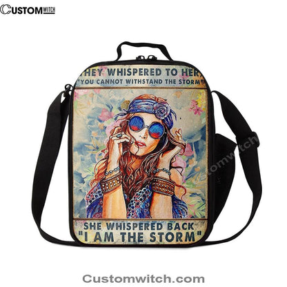 I Am The Storm Lunch Bag, Boho-Chic Lunch Bag, Positive Lunch Bag For Women