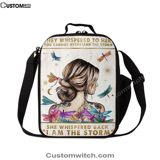 I Am The Storm Lunch Bags, Encouragement Gifts For Women, Christian Lunch Bag, Religious Lunch Box For School, Picnic