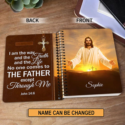 I Am The Way And The Truth And The Life Personalized Spiral Notebook, Scripture Gifts For Christian