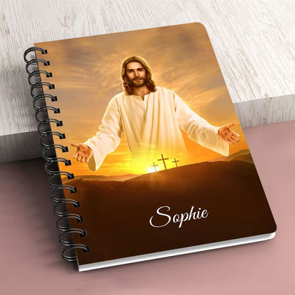 I Am The Way And The Truth And The Life Personalized Spiral Notebook, Scripture Gifts For Christian