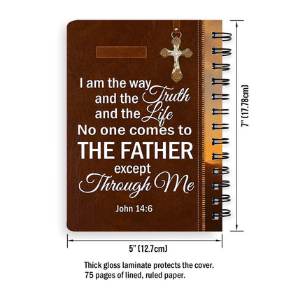 I Am The Way And The Truth And The Life Personalized Spiral Notebook, Scripture Gifts For Christian