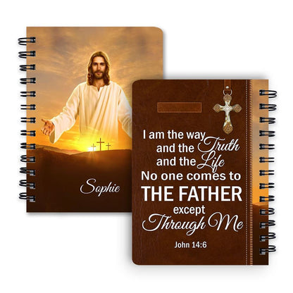 I Am The Way And The Truth And The Life Personalized Spiral Notebook, Scripture Gifts For Christian